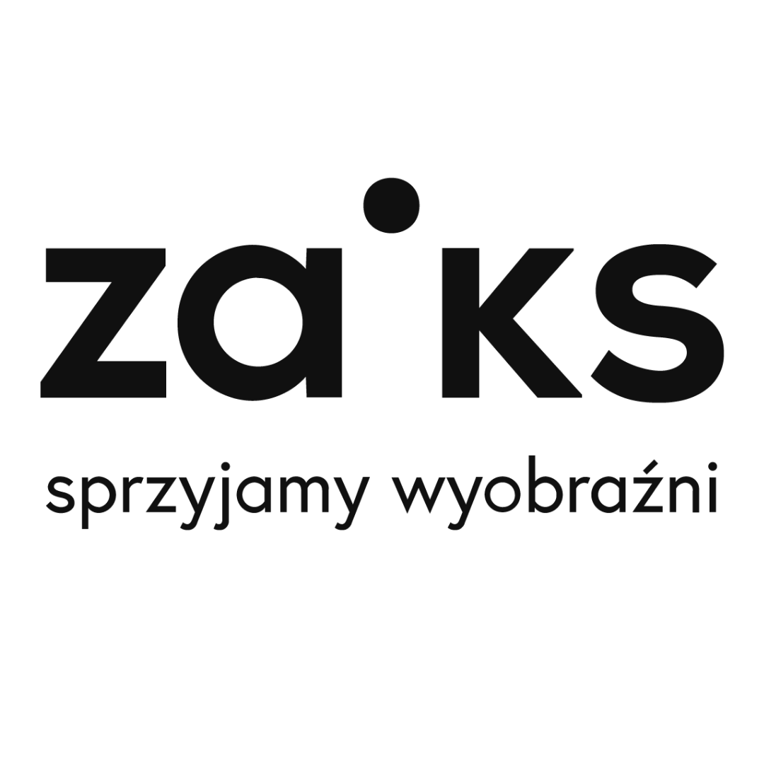 logotyp ZAIKS, podpis "Sprzyjamy wyobraźni"